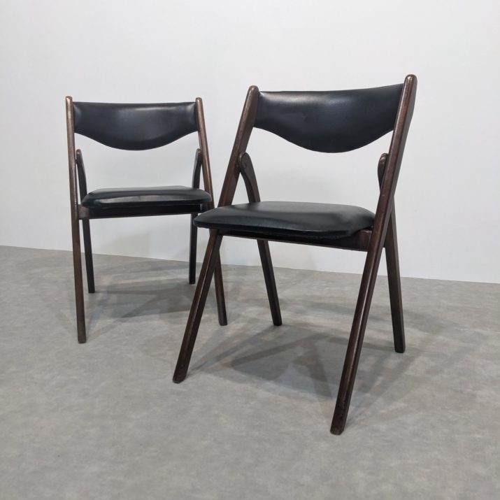 Chaises pliantes mid-century