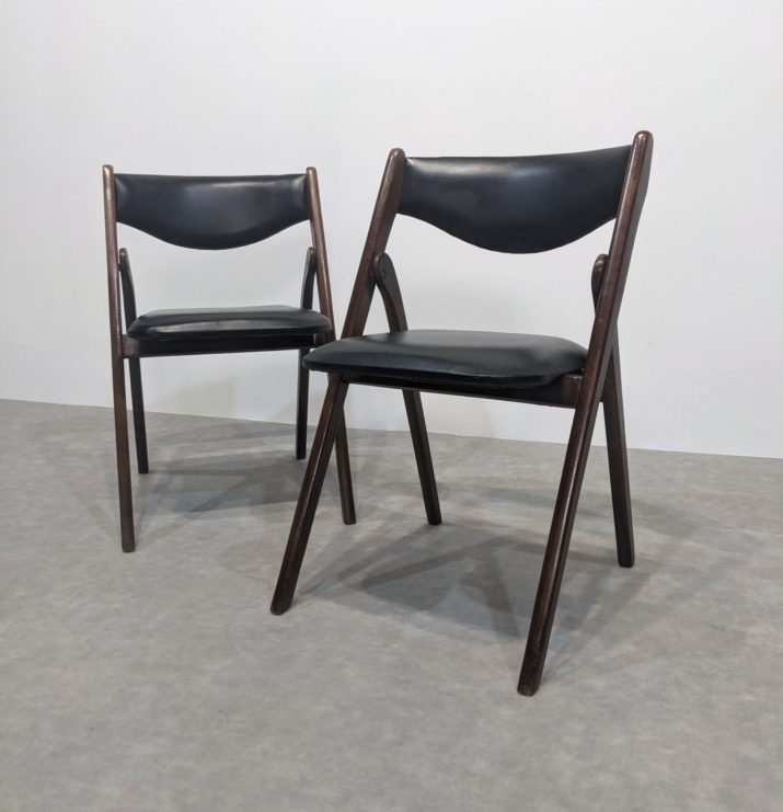 Chaises pliantes mid-century