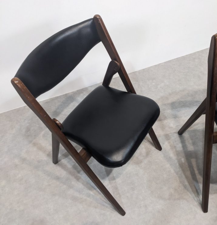 Chaises pliantes mid-century – Image 3