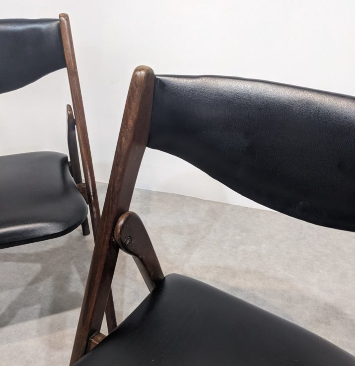 Chaises pliantes mid-century – Image 2