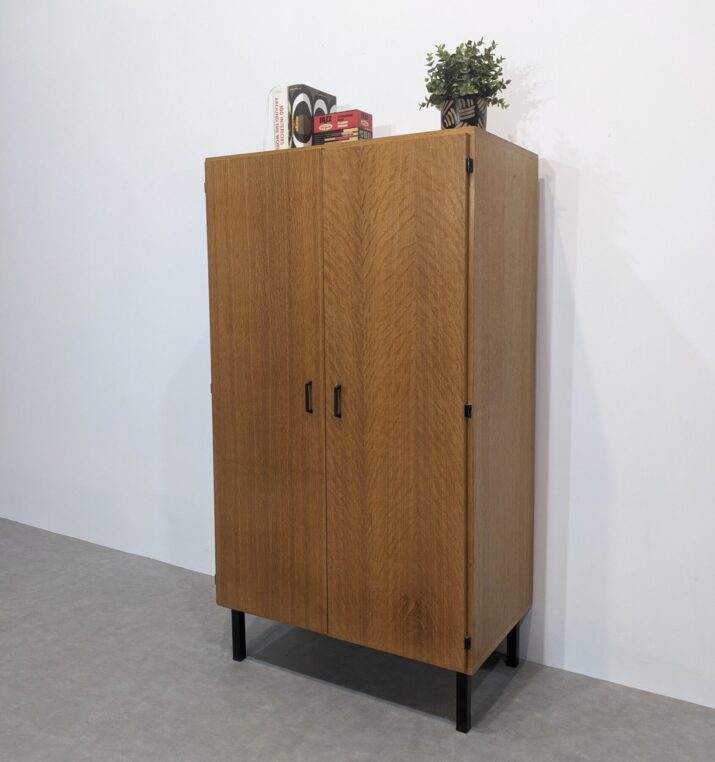 Armoire vintage chêne clair – Image 4