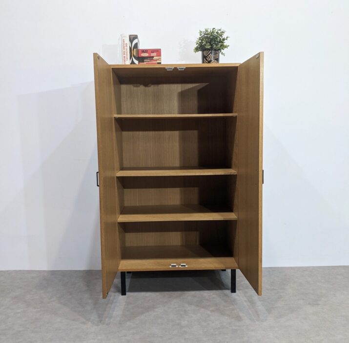 Armoire vintage chêne clair – Image 3