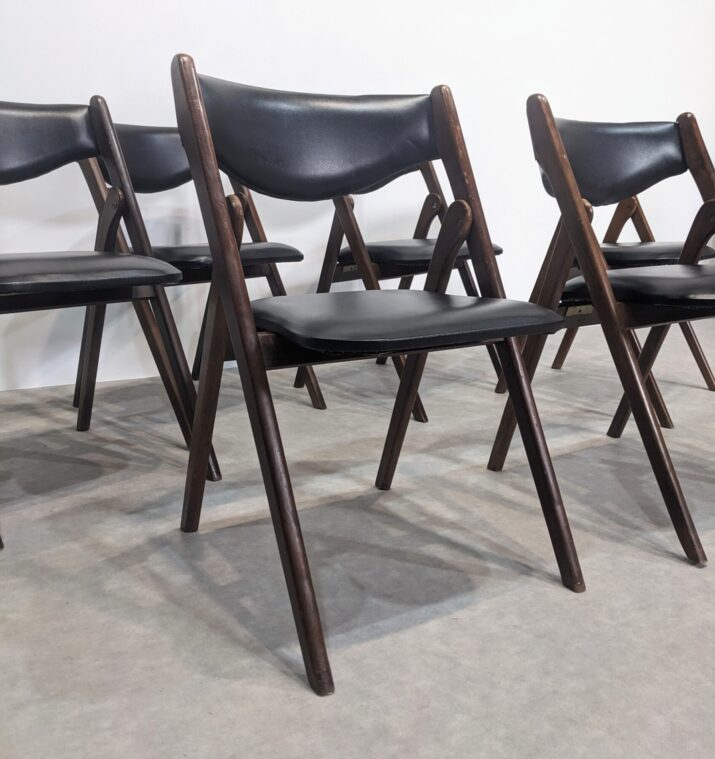 Suite de six chaises mid-century – Image 5