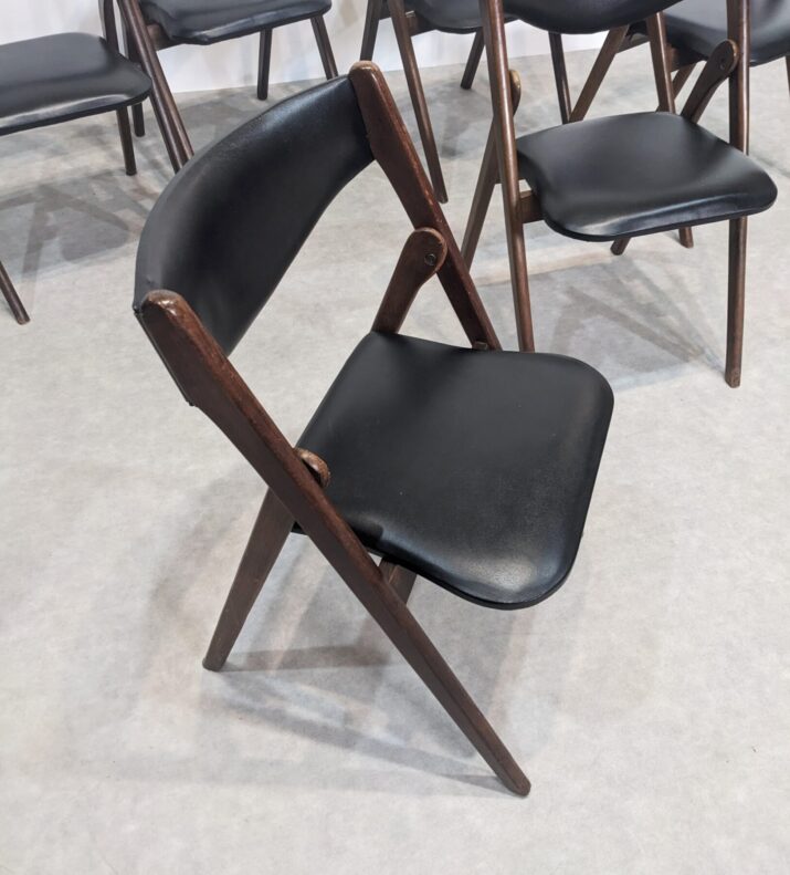 Suite de six chaises mid-century – Image 3