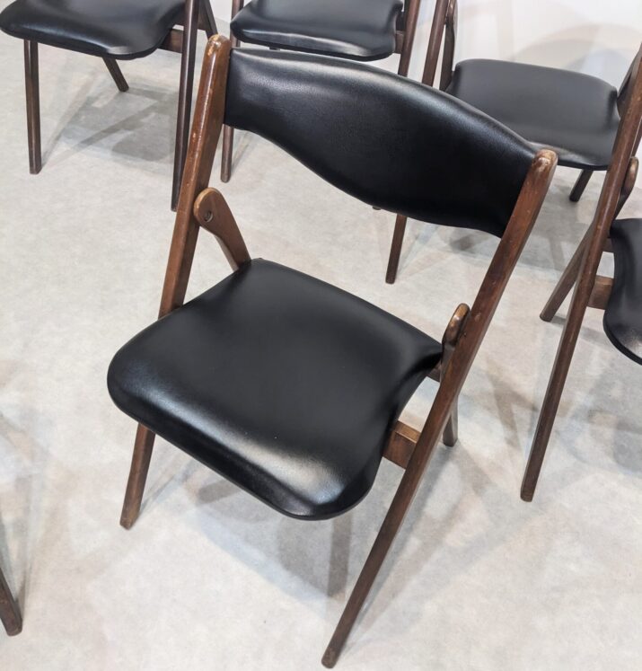 Suite de six chaises mid-century – Image 2