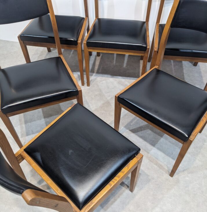 Suite de six chaises vintage – Image 4