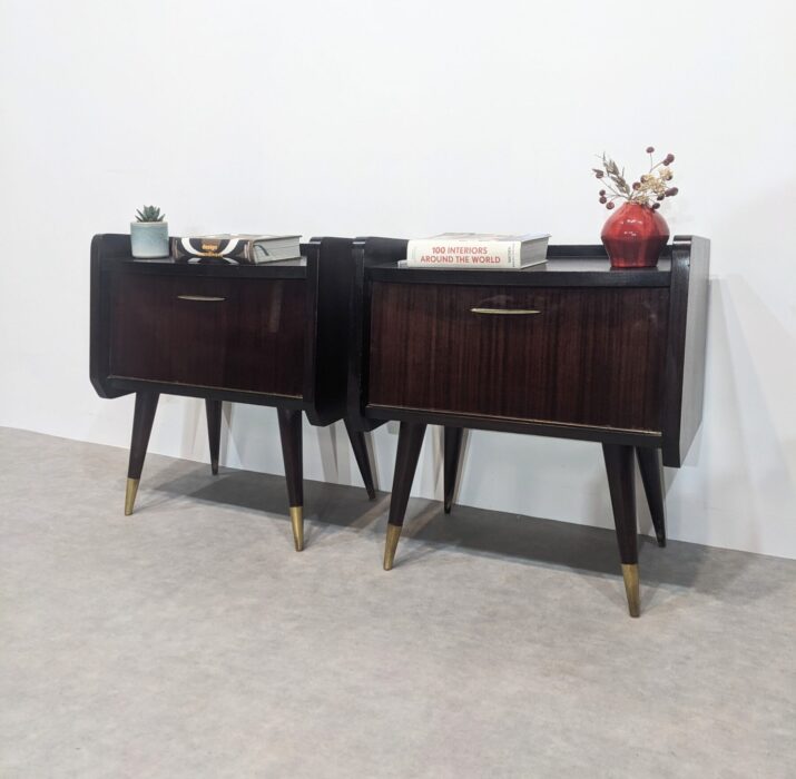 Paire de chevets mid-century