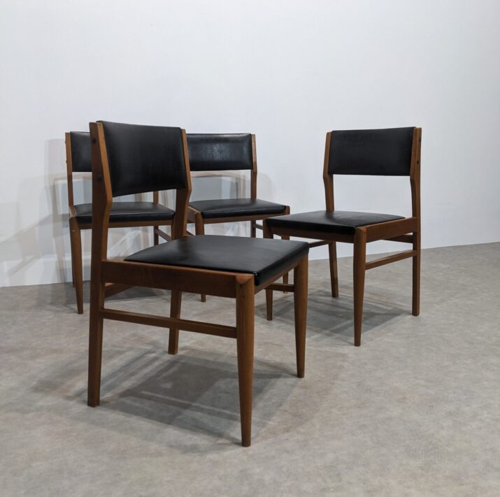 Suite de 4 chaises vintage – Image 2
