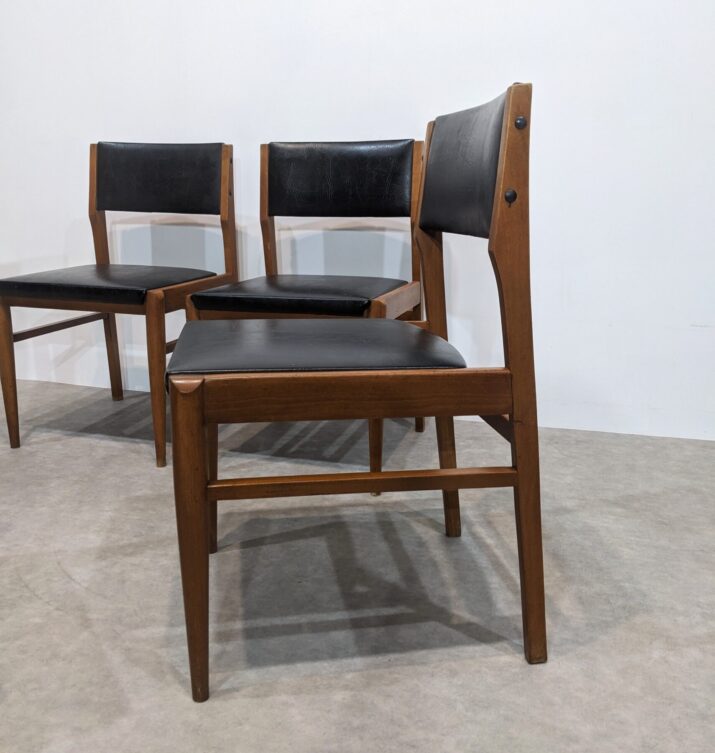 Suite de 4 chaises vintage – Image 3