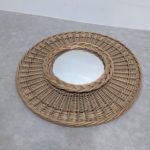 Miroir vintage rotin tressé – Image 2