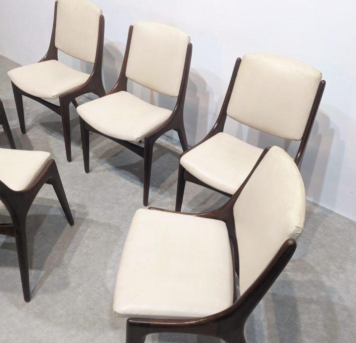 Suite de six chaises mid-century – Image 5