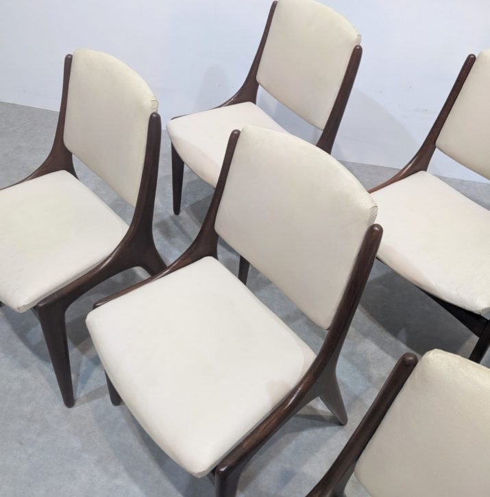 Suite de six chaises mid-century – Image 2