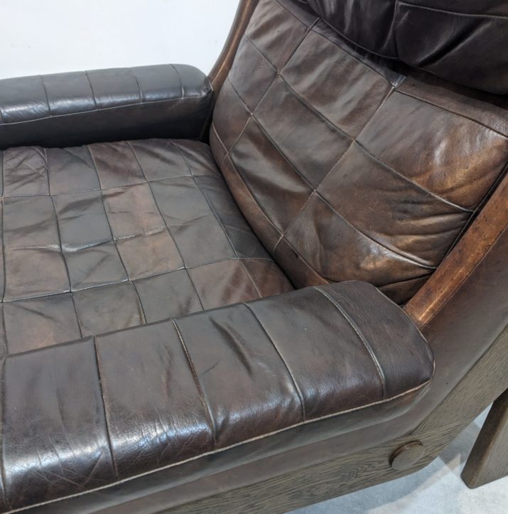 Fauteuil vintage cuir – Image 7