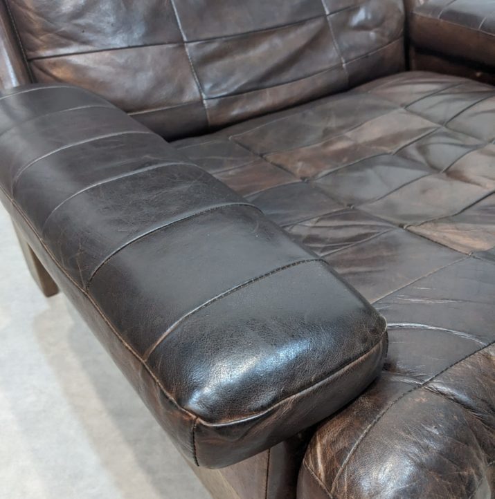 Fauteuil vintage cuir – Image 6