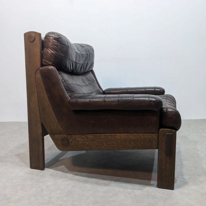 Fauteuil vintage cuir – Image 4