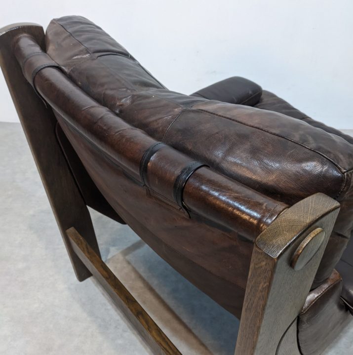 Fauteuil vintage cuir – Image 3