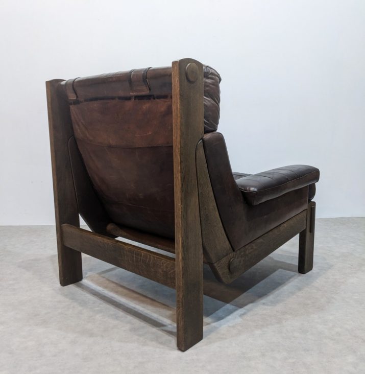 Fauteuil vintage cuir – Image 2