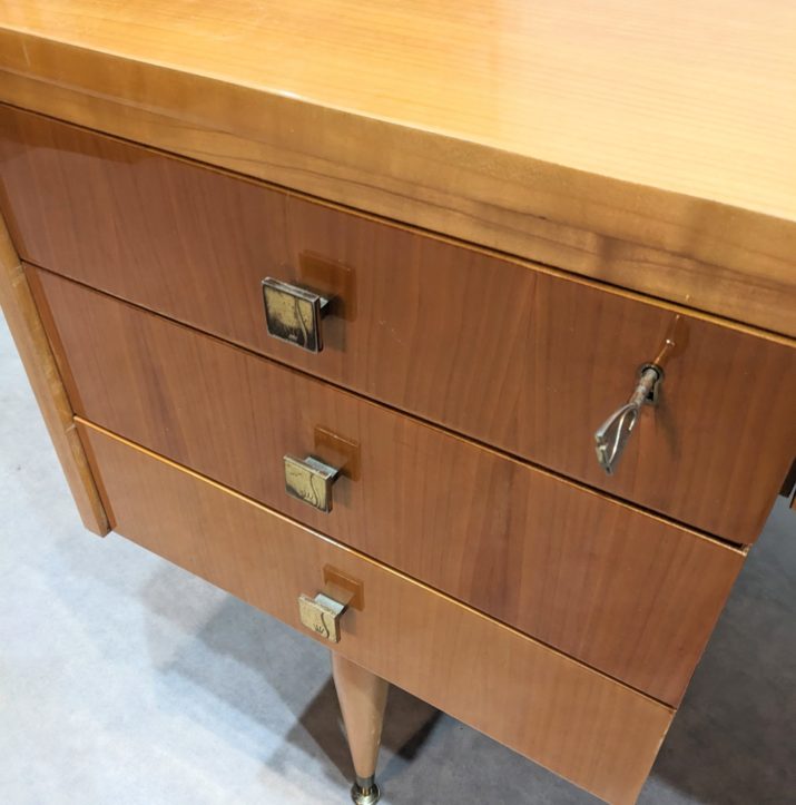 Grand bureau vintage Sycomore – Image 8