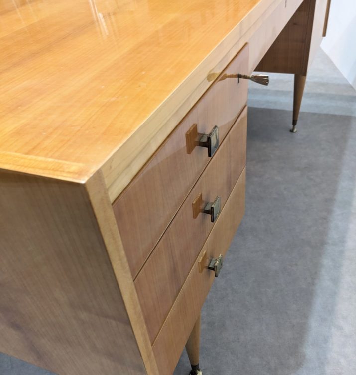 Grand bureau vintage Sycomore – Image 4