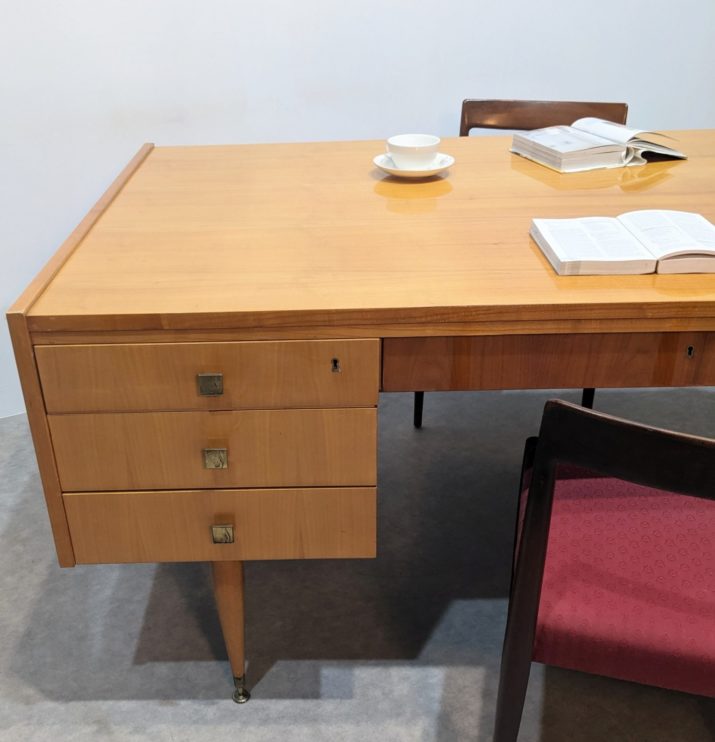 Grand bureau vintage Sycomore – Image 10
