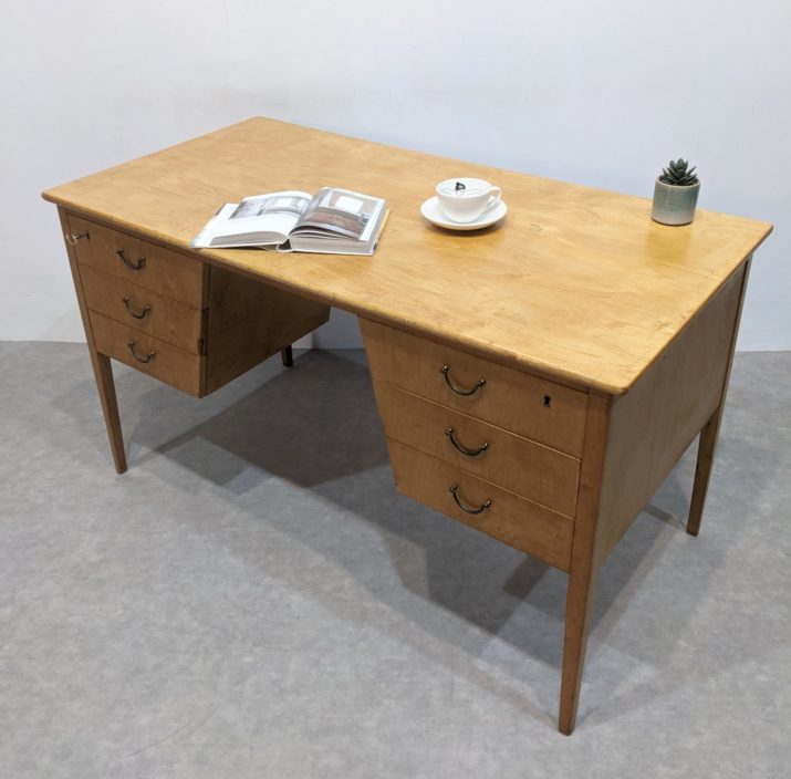 Bureau mid-century citronnier – Image 5