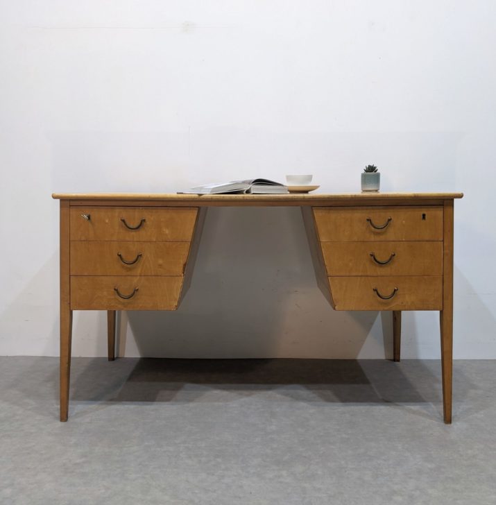 Bureau mid-century citronnier