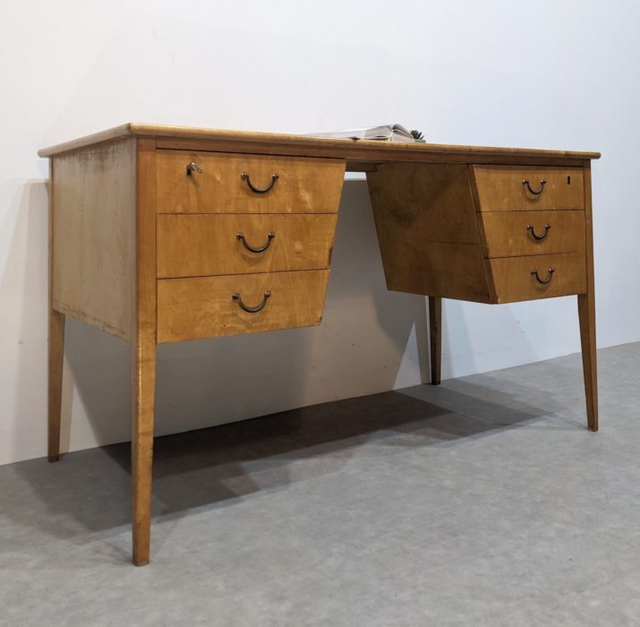 Bureau mid-century citronnier – Image 4