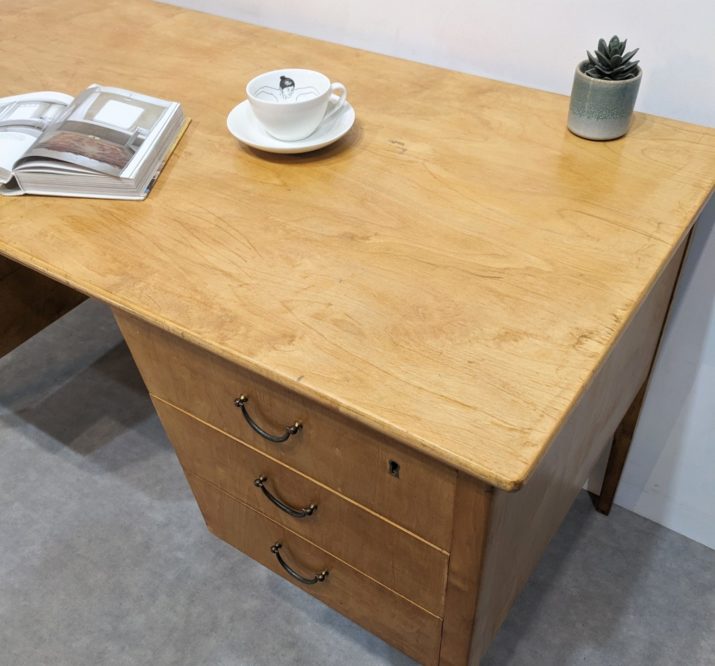 Bureau mid-century citronnier – Image 2