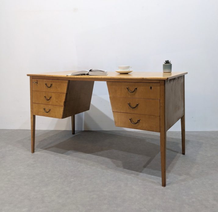 Bureau mid-century citronnier – Image 6