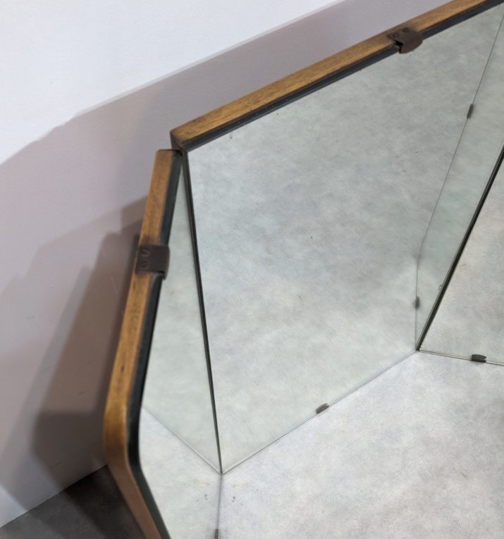 Miroir triptyque barbier – Image 2