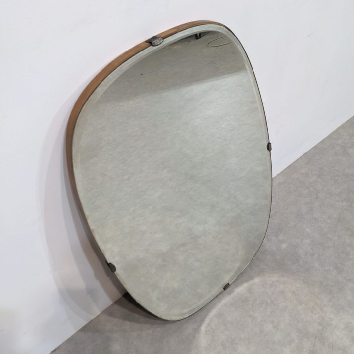 Miroir oval mid-century