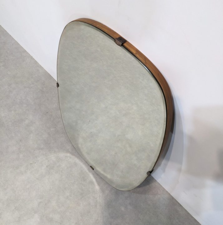 Miroir oval mid-century – Image 3