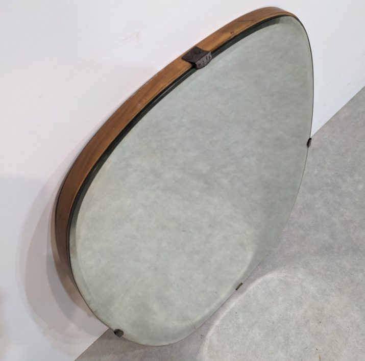 Miroir oval mid-century – Image 4