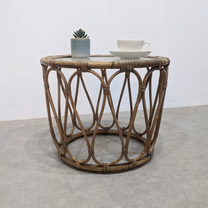 Tale bambou et verre martelé