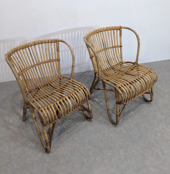 Duo de fauteuils en rotin – Image 5