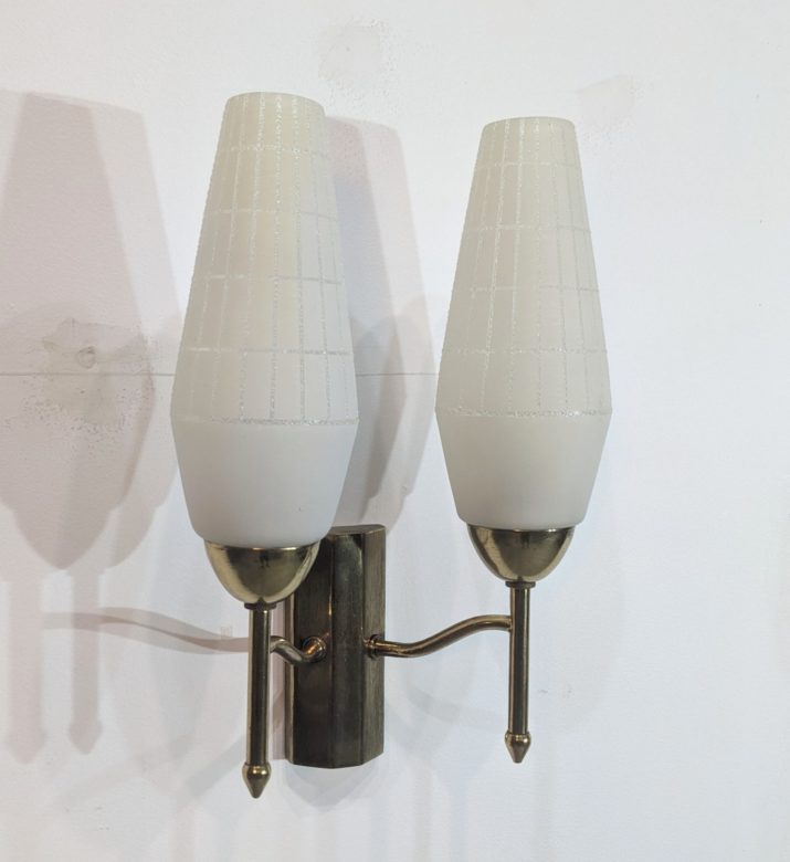 Deux appliques mid-century – Image 4