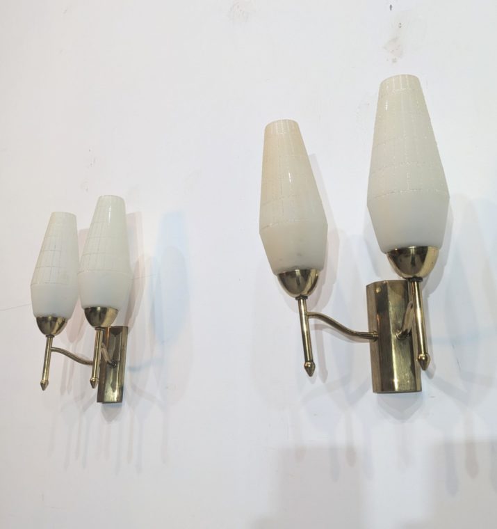Deux appliques mid-century