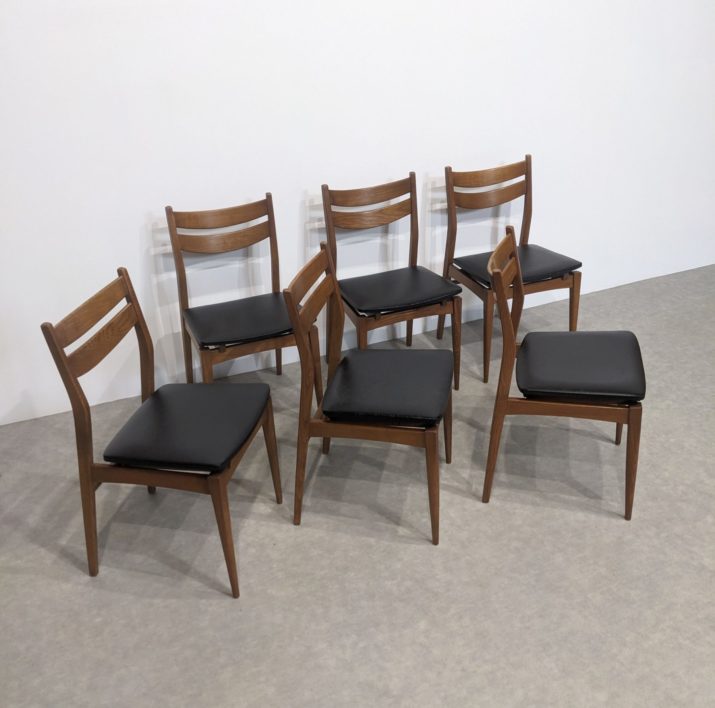 Suite de six chaises vintage – Image 6