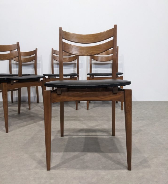 Suite de six chaises vintage – Image 4