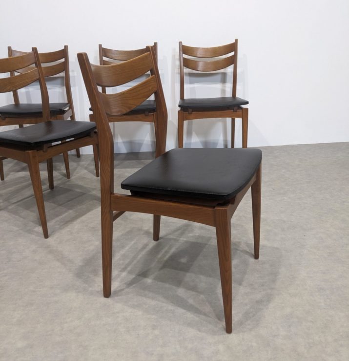 Suite de six chaises vintage – Image 3