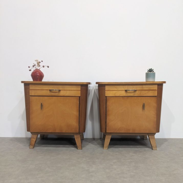 Paire de chevets mid-century