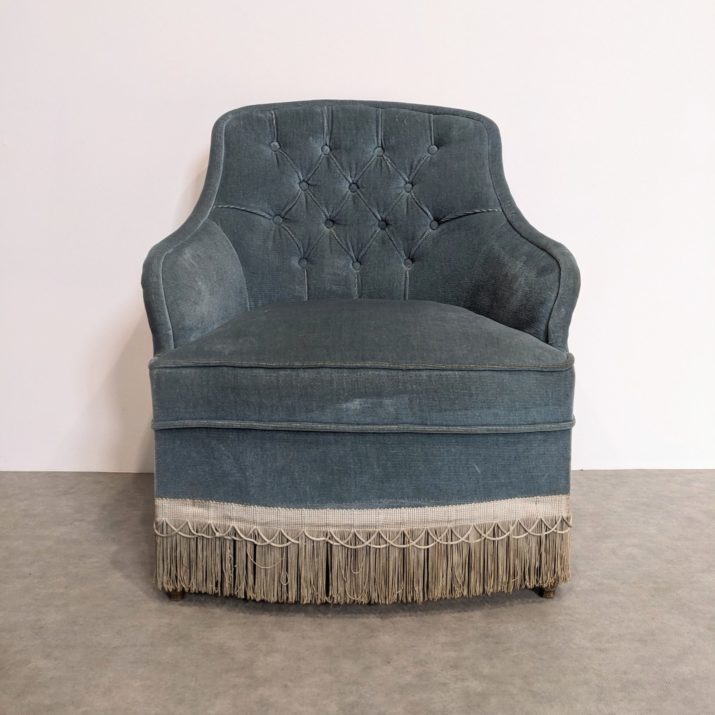 Fauteuil  turquoise 50'