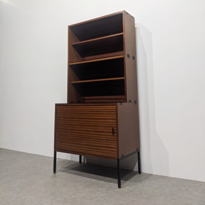 Armoire bibliothèque mid-century