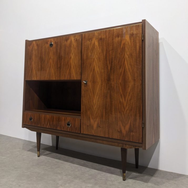 Highboard loupe de noyer