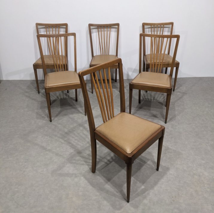 Suite de six chaises 50' – Image 6
