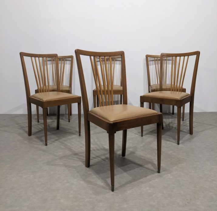 Suite de six chaises 50'