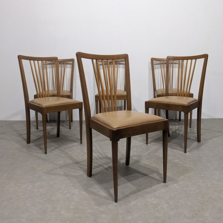 Suite de six chaises 50'