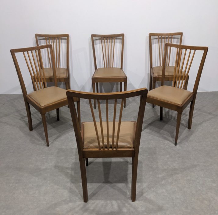 Suite de six chaises 50' – Image 4