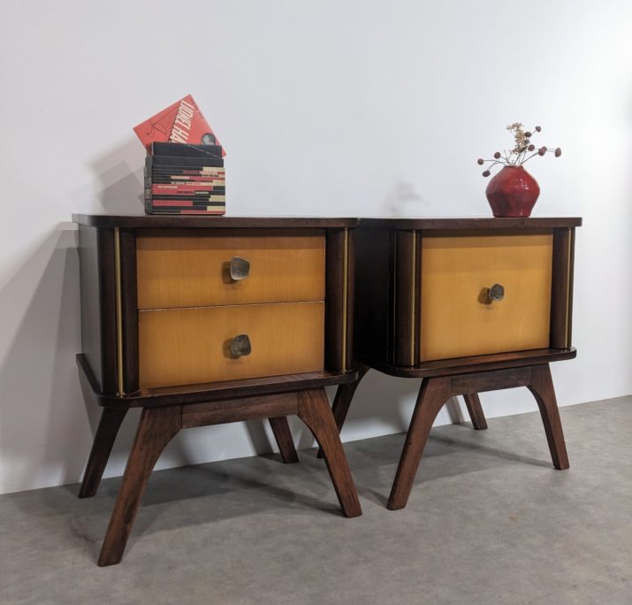 Duo de chevets mid-century