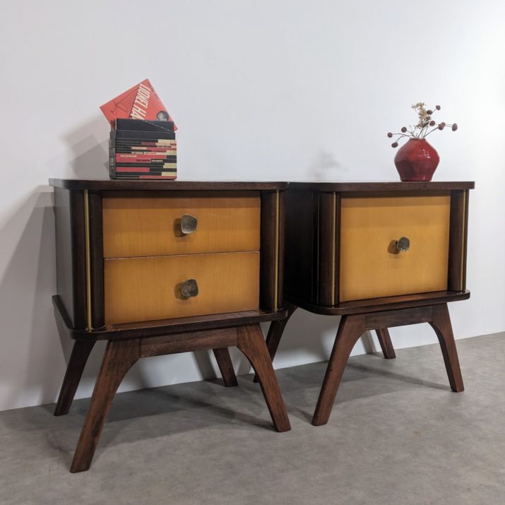 Duo de chevets mid-century